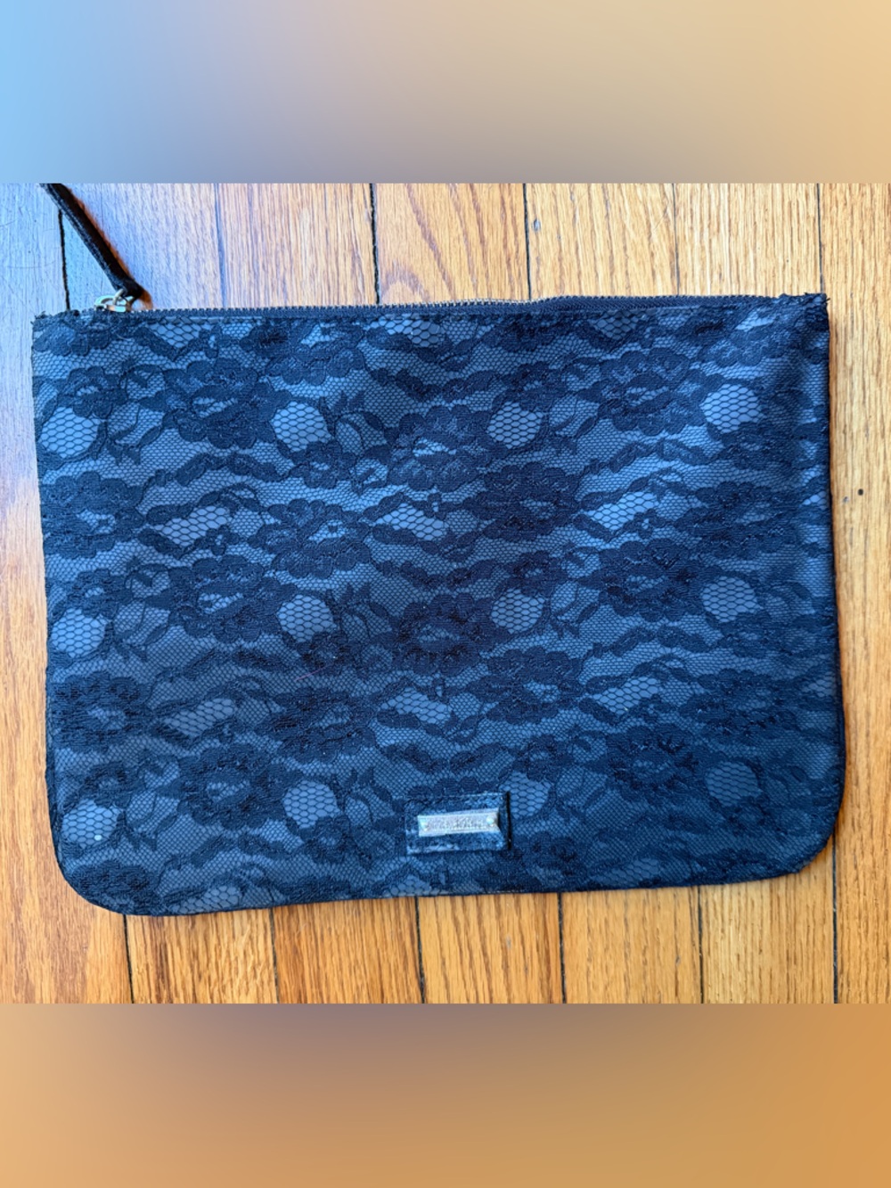 Max Mara black lace bag/clutch.